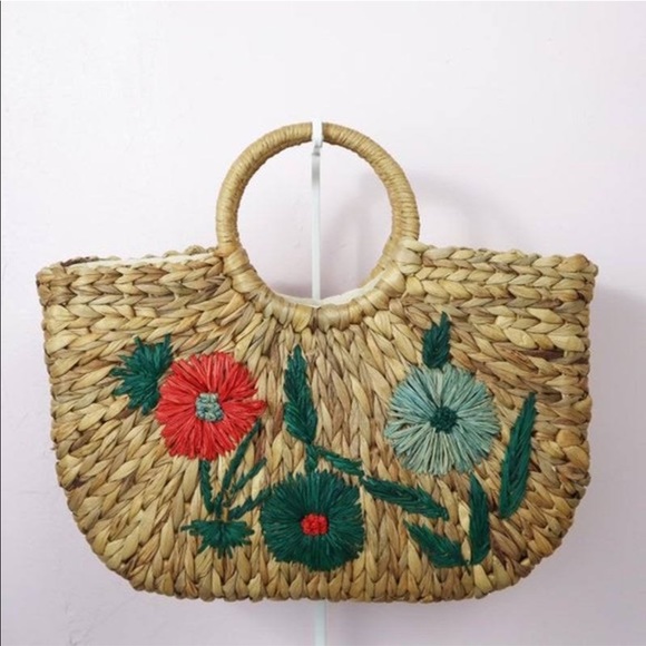 NEW Nordstrom Straw Bag - Picture 1 of 3